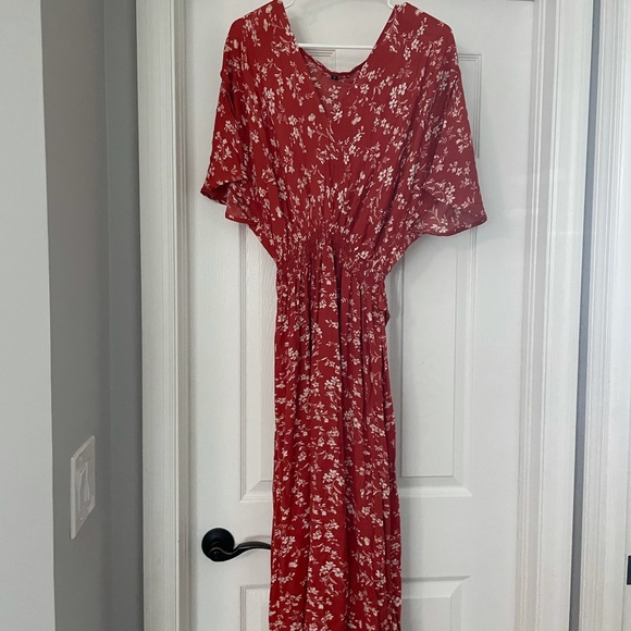 Milumia Women's Boho Split Tie-Waist Vintage Print Maxi Dress - Picture 2 of 2